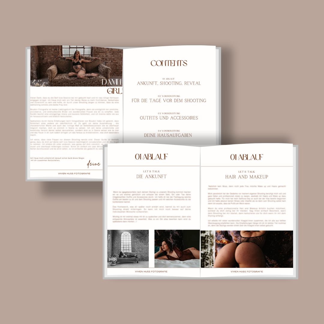 Boudoirbundle - Boudoirguide + Boudoirworkbook (individualisierbar)