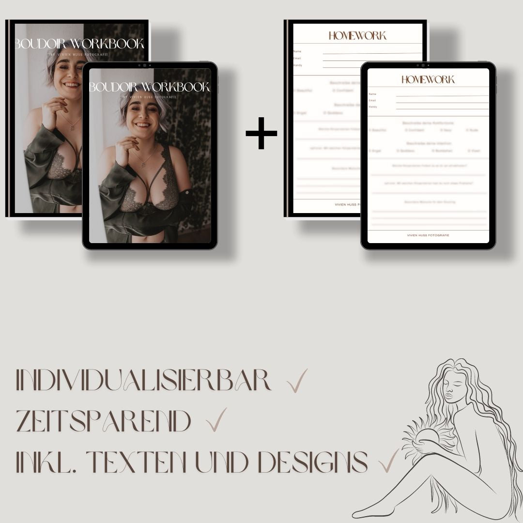 Boudoirworkbook für deine Kundinnen (individualisierbar)