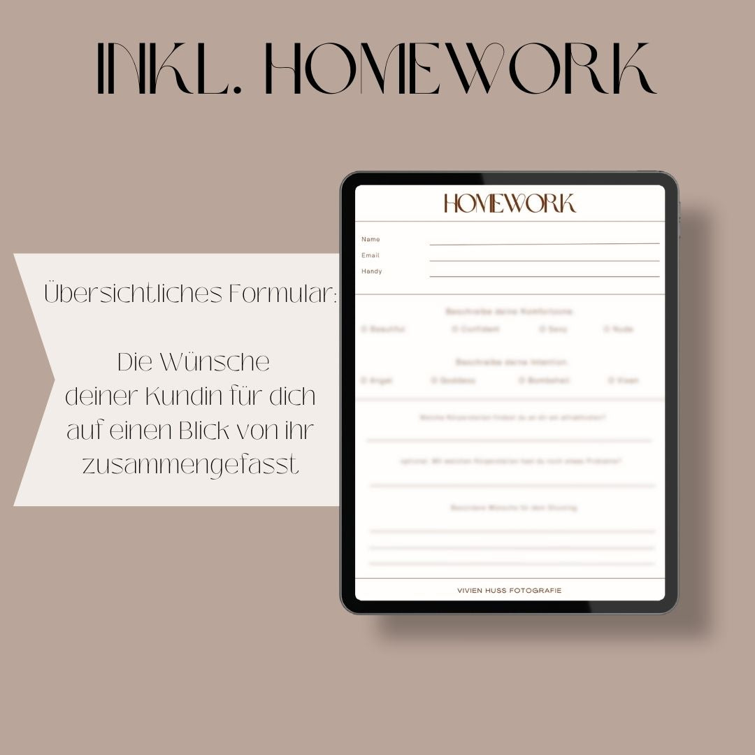 Boudoirbundle - Boudoirguide + Boudoirworkbook (individualisierbar)