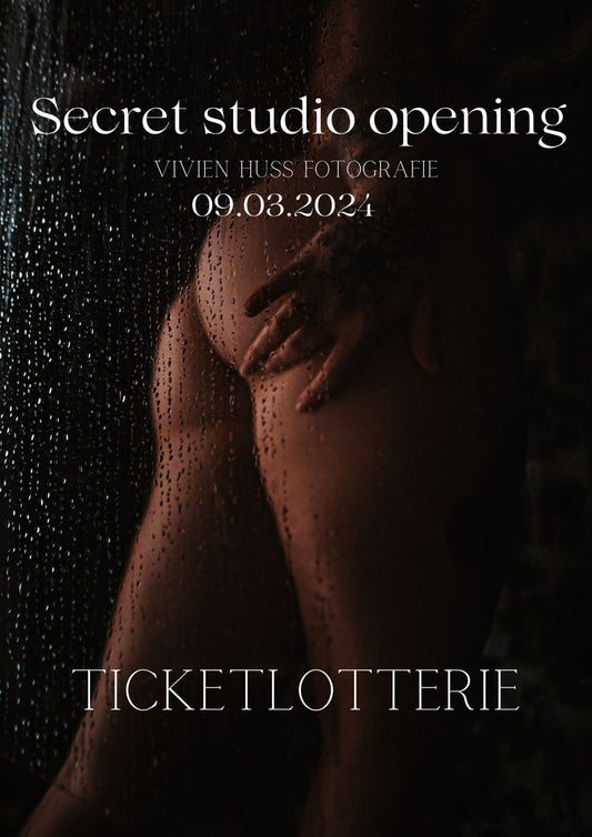 Ticketverlosung für "secret studio opening" am 09.03.24
