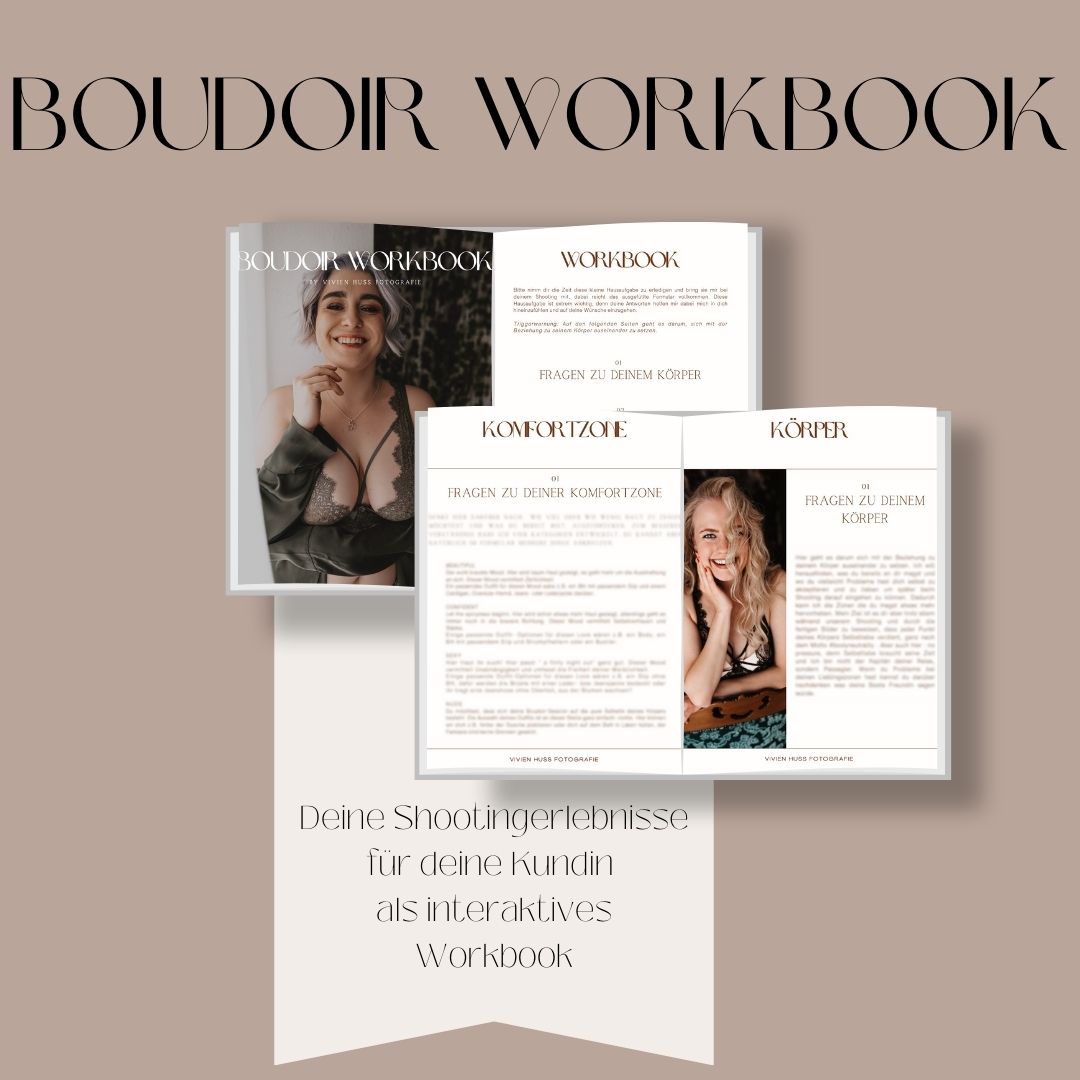 Boudoirworkbook für deine Kundinnen (individualisierbar)
